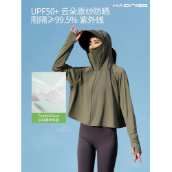 維多利亞2025新款防曬衣女防紫外線連帽冰絲防曬服原紗UPF50+外套