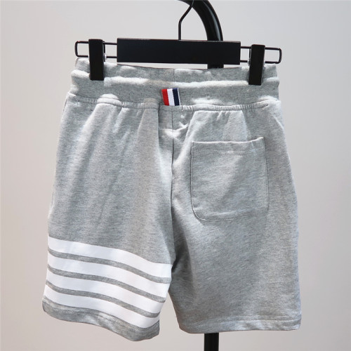 男童夏季短褲25新款兒童潮牌四道杠純棉彈力五分褲中大童寬松中褲