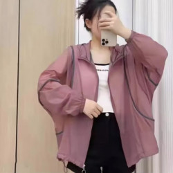 防曬衣外套女2025夏季新款韓版遮陽防紫外線外穿百搭連帽防曬服潮