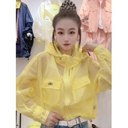 高級韓範夏季新款防曬衣女長袖連帽純色時尚百搭洋氣薄外套