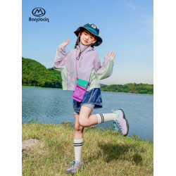 【涼感防曬】半度閒女童防曬衣夏季薄款透氣兒童夏裝輕薄外套潮