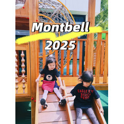 女童半身裙montbell2025新款兒童戶外速乾拼接裙褲日系休閒親子裝