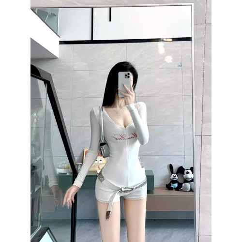 Gentle春季新款蕾絲印花修身彈力瑜伽褲健身服休閒辣妹連體衣