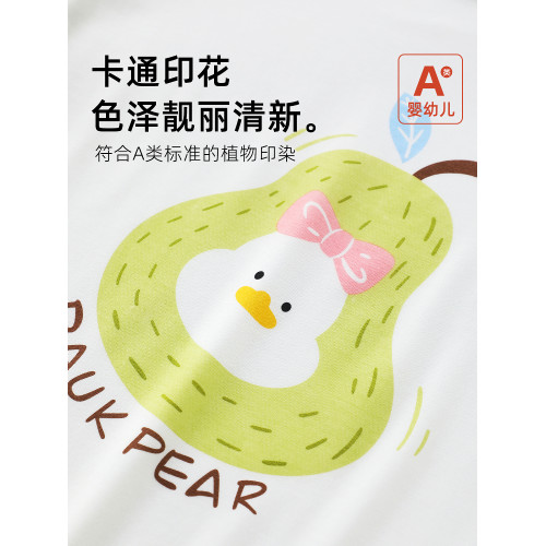 蔚未來女童睡裙夏季2025新款兒童莫代爾卡通睡衣A類親子裝家居服