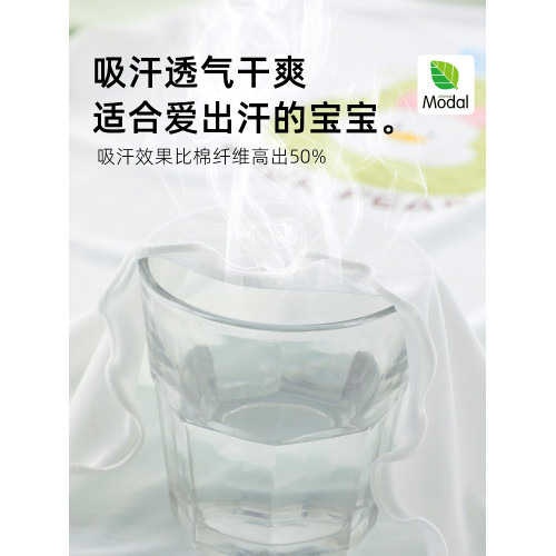 蔚未來女童睡裙夏季2025新款兒童莫代爾卡通睡衣A類親子裝家居服