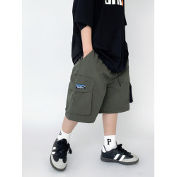 男童短褲兒童夏裝褲子2025新款夏季男孩帥氣五分褲速乾工裝褲薄款