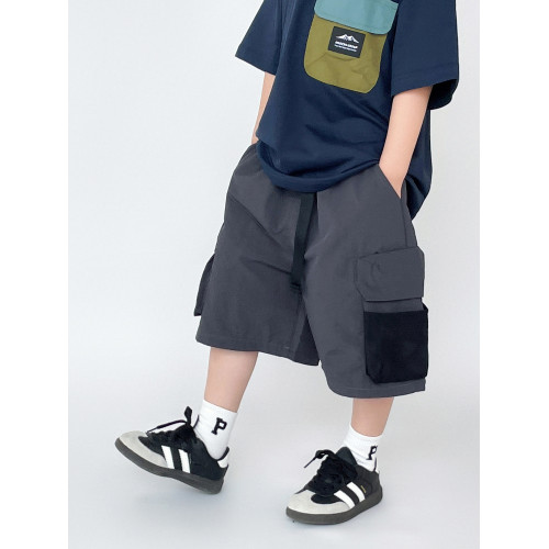 男童短褲兒童夏裝褲子2025新款夏季男孩帥氣五分褲速乾工裝褲薄款