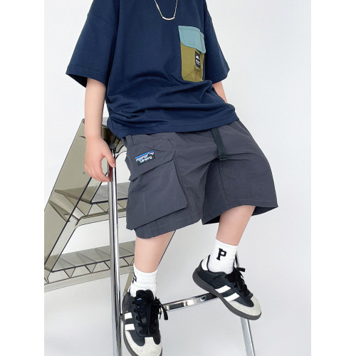 男童短褲兒童夏裝褲子2025新款夏季男孩帥氣五分褲速乾工裝褲薄款