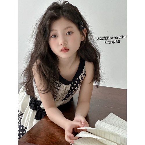 女童連衣裙2025新款童裝夏季兒童裙子女孩洋氣背心裙無袖公主裙