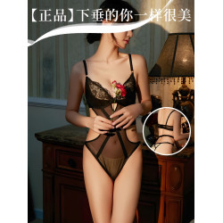 Fuluola2025新款連體衣女性感內衣蕾絲超薄歐美緊身火辣趣味純欲