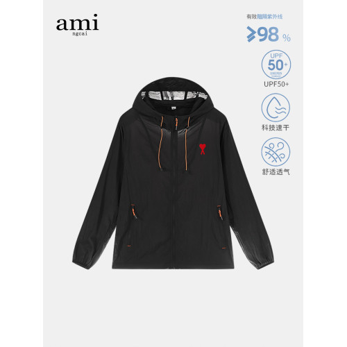 Ami ngcai官方薄款防曬衣夏季新款男女速乾戶外皮膚衣upf50+外套