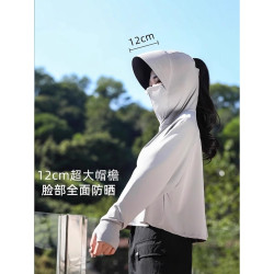 迪卡Decath農冰絲防曬衣女士夏季新款防紫外線透氣披肩涼感防曬服