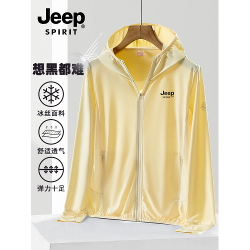 JEEP SPIRIT冰絲防曬衣女2025新款春夏季UPF50+防曬服男薄款外套