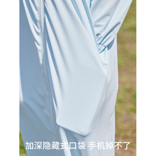 騎電動車冰絲防曬衣長款UPF50女戶外全身防紫外線寬松夏季涼透氣