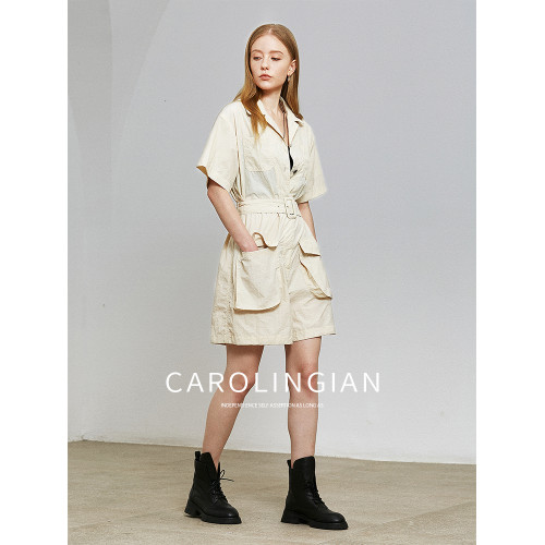 Carolingian英國小衆單！設計師寬松松弛感連體褲女 薄款連體衣新