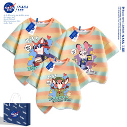 NASA不一樣的親子裝夏裝一家三口短袖t恤純棉2025新款炸街母女裝