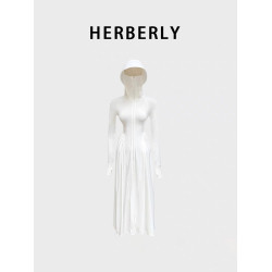 HERBERLY超長款大帽簷防曬衣女2025夏季新款透氣防紫外線冰絲外套