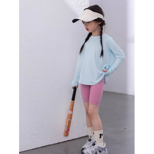 女童五分鯊魚褲2025夏季新款兒童外穿打底短褲中大童裝瑜伽芭比褲