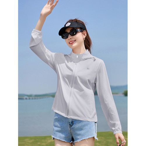 防曬衣女款修身2025夏季新款時尚戶外運動防曬服冰絲涼感薄款外套
