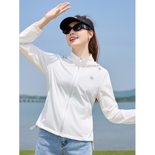 防曬衣女款修身2025夏季新款時尚戶外運動防曬服冰絲涼感薄款外套