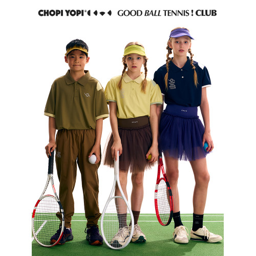 chopiyopi【無影皮】女童Polo短袖速乾T恤25年夏季新款防曬運動T