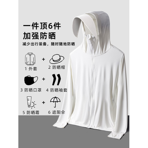 防曬衣女大碼夏季薄款防紫外線加肥加大防曬服200斤胖mm冰絲外套