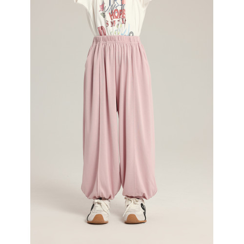 布丁哈魯童裝夏裝女童洋氣褲子2025夏季新款兒童休閒防蚊束腳長褲