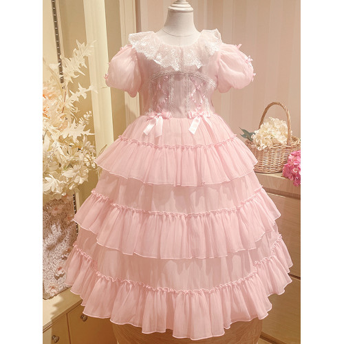 洛麗塔女童公主裙連衣裙兒童洋氣生日禮服裙女寶好看童裝裙子衣服