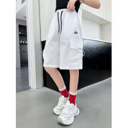 女童工裝短褲夏季新款2025中大童薄款速乾褲五分褲夏季中褲運動褲