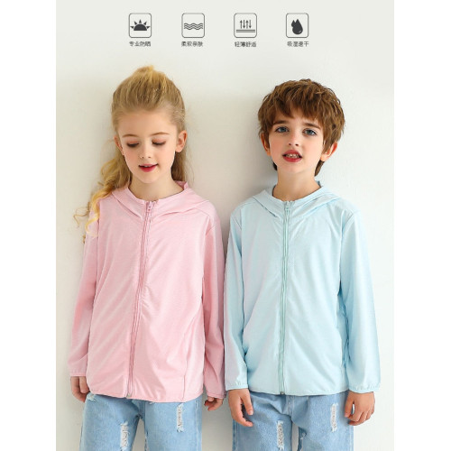 UPF50+日本兒童防曬衣夏季皮膚衣男女童款冰絲防紫外線親子裝遮陽