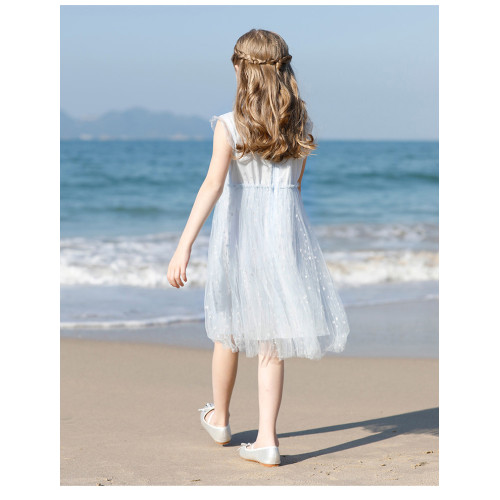 女童夏季連衣裙2025新款時尚女孩公主風超仙洋氣兒童夏裝裙子夏裙
