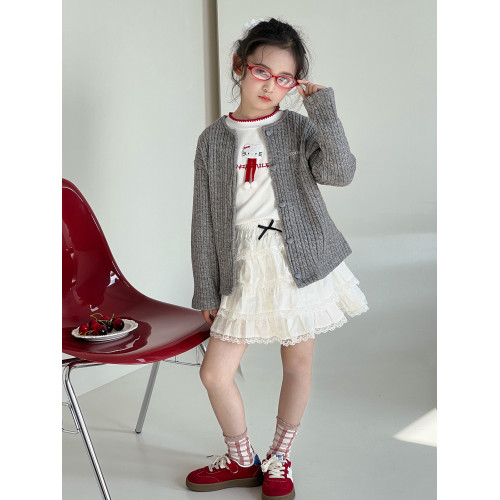 女童半身裙秋季2025新款兒童韓版蓬蓬蛋糕裙短裙子女孩洋氣公主裙