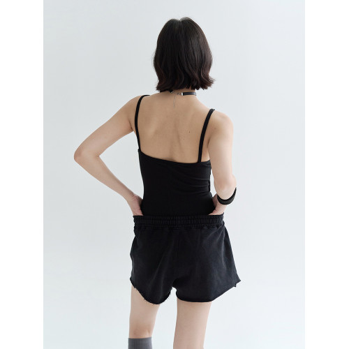 萬有引力博物館吊帶背心連體衣女夏2025新款莫代爾緊身純色內搭K