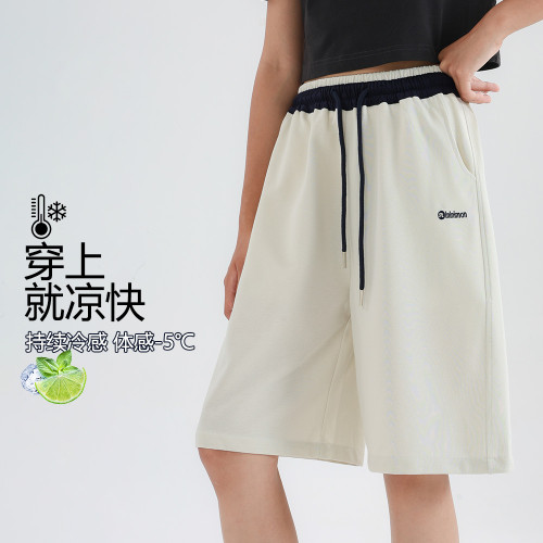 短褲女童夏季薄外穿2025新款青少年洋氣多巴胺運動褲女大童五分褲 短褲女童夏季薄外穿2025新款青少年洋氣多巴胺運動褲女大童五分褲