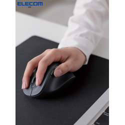 ELECOM無線藍牙握感滑鼠左手靜音滑鼠辦公有線滑鼠電腦筆電滑鼠