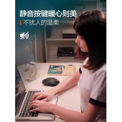 英菲克PM6無線滑鼠藍牙三模充電靜音辦公遊戯電競筆記型電腦桌上型