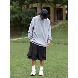 Quentin Marx男士360g重磅長袖衛衣寬松休閒套頭圓領打底衫潮流秋