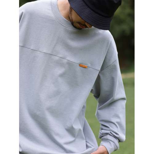 Quentin Marx男士360g重磅長袖衛衣寬松休閒套頭圓領打底衫潮流秋