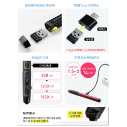 日本SANWA無線滑鼠藍牙3模充電typec筆型創意家用辦公電腦通用
