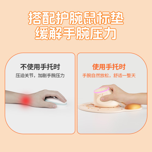 BOW有線人體工學滑鼠筆電桌上型電腦女生靜音垂直立式滑鼠帶背光