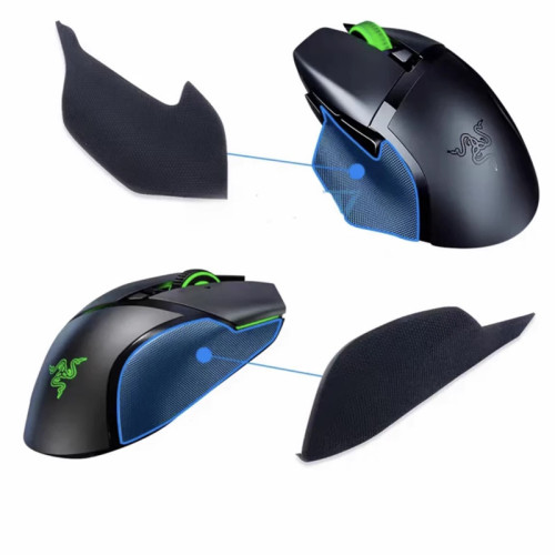 適用於雷蛇Razer巴塞利斯蛇終極版V2X極速版滑鼠側裙貼紙滑鼠膠皮