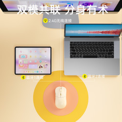 BOW優品 無線藍牙人體工學滑鼠適用於小米華爲手機平板電腦靜音