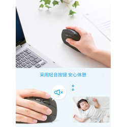 日本SANWA無線滑鼠藍牙3模人體工學電腦垂直竪握充電靜音大尺寸