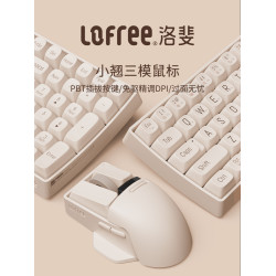 Lofree小翹滑鼠無線三模藍牙充電可愛女生筆記型電腦ipad辦公