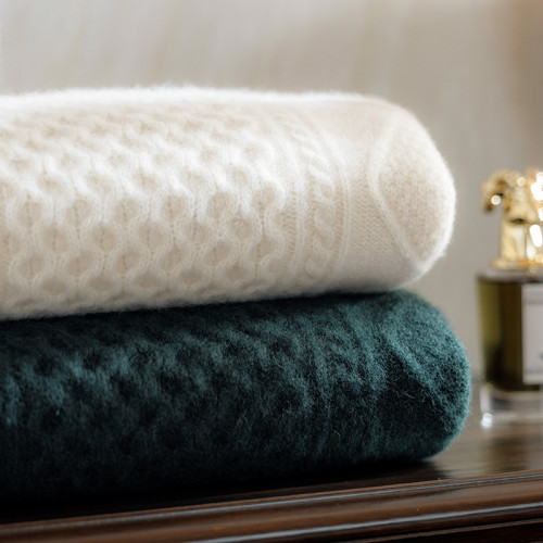 三股加厚羊絨衫男100%純山羊絨套頭扭花針織打底衫百搭保暖毛衣潮