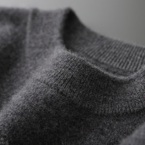 秋冬季100%純山羊絨衫男半高領輕奢毛衣針織打底衫純色休閒羊毛衫