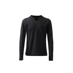 CATSSTAC V領分割線基礎打底衫男純色簡約cleanfit休閒內搭長袖