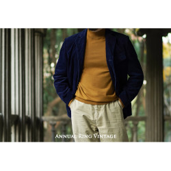 AnnualRing年輪復古美利奴羊毛衣半高領針織衫機洗百搭純色打底衫