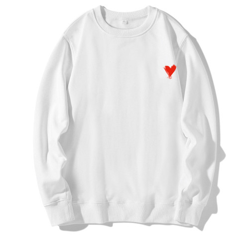 倉石一樹春秋冬季愛心圓領衛衣男2025新款純棉寬松加絨打底衫潮牌