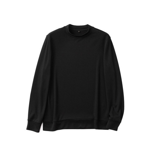 萬金油 寵溺肌膚 Naia伊斯曼醋酸羊毛男士休閒半高領衛衣打底衫男